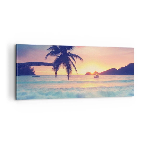 Canvas picture - Evening in a Bay - 100x40 cm