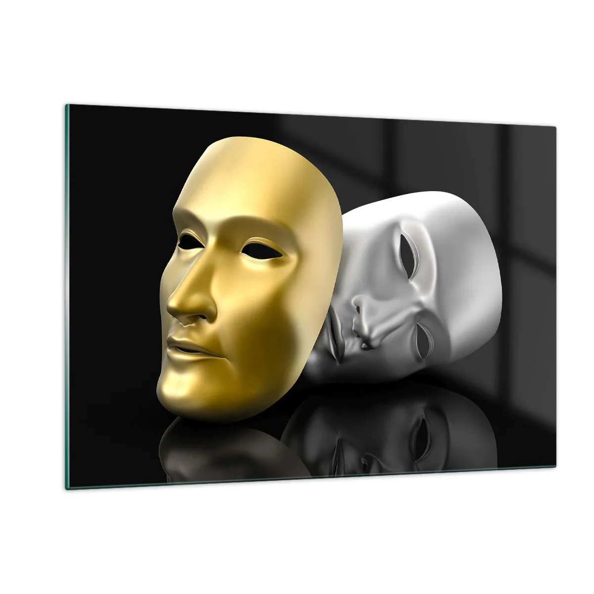 Glass picture - Life Is a Theatre - 120x80 cm