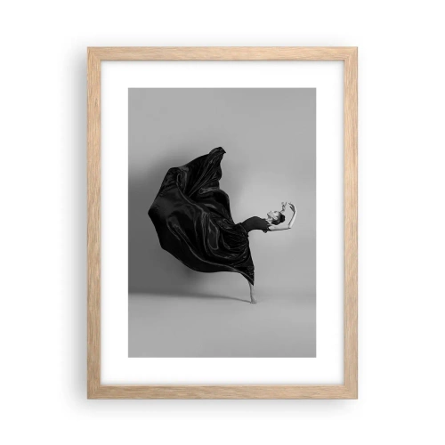 Poster in light oak frame - On the Wings of Music - 30x40 cm