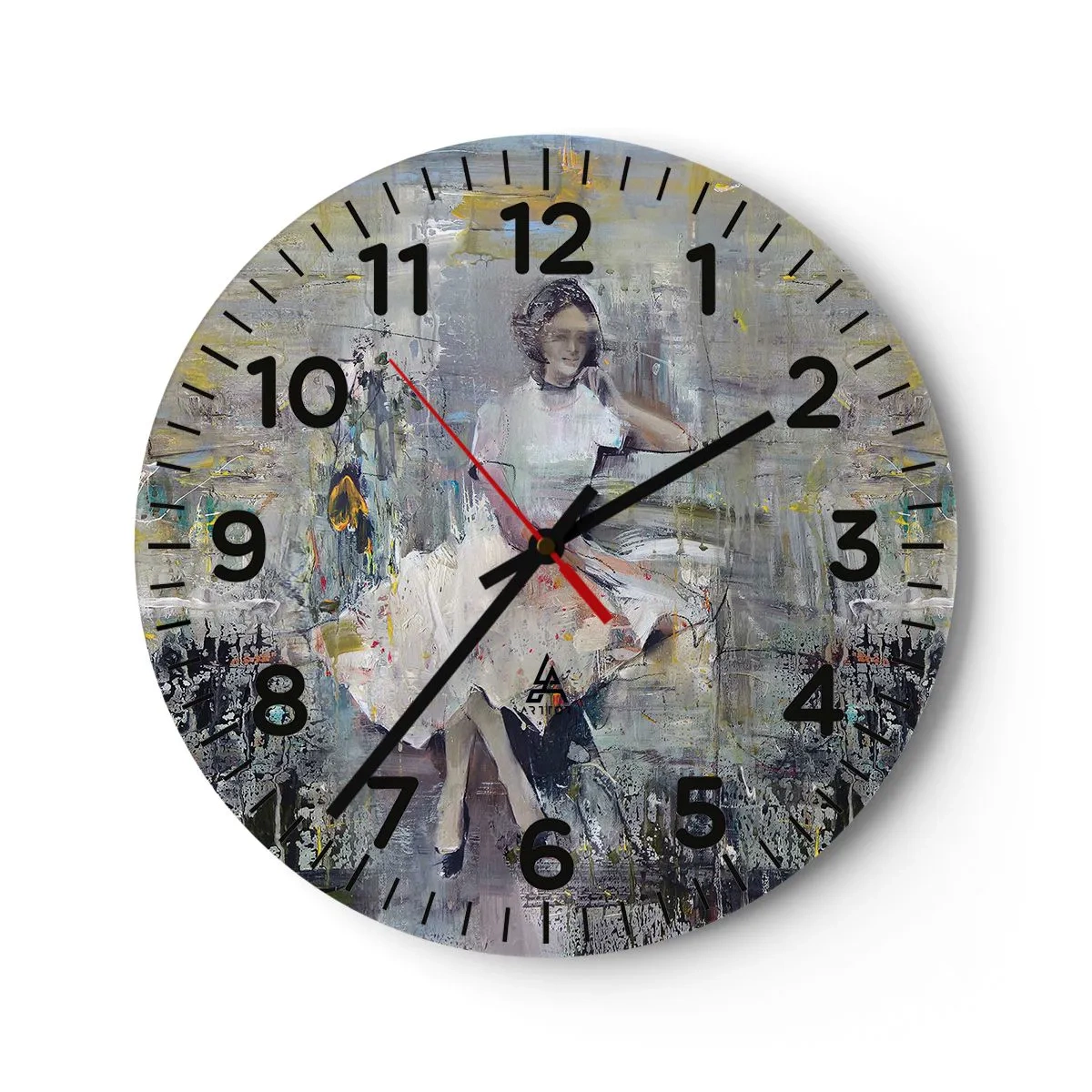 Wall clock - Clock on glass - Classical and Modern - 40x40 cm
