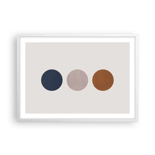 Poster in white frmae - Symbol of Perfection - 70x50 cm