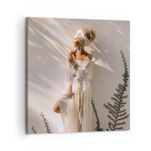 Canvas picture - Sun and Girl - 50x50 cm