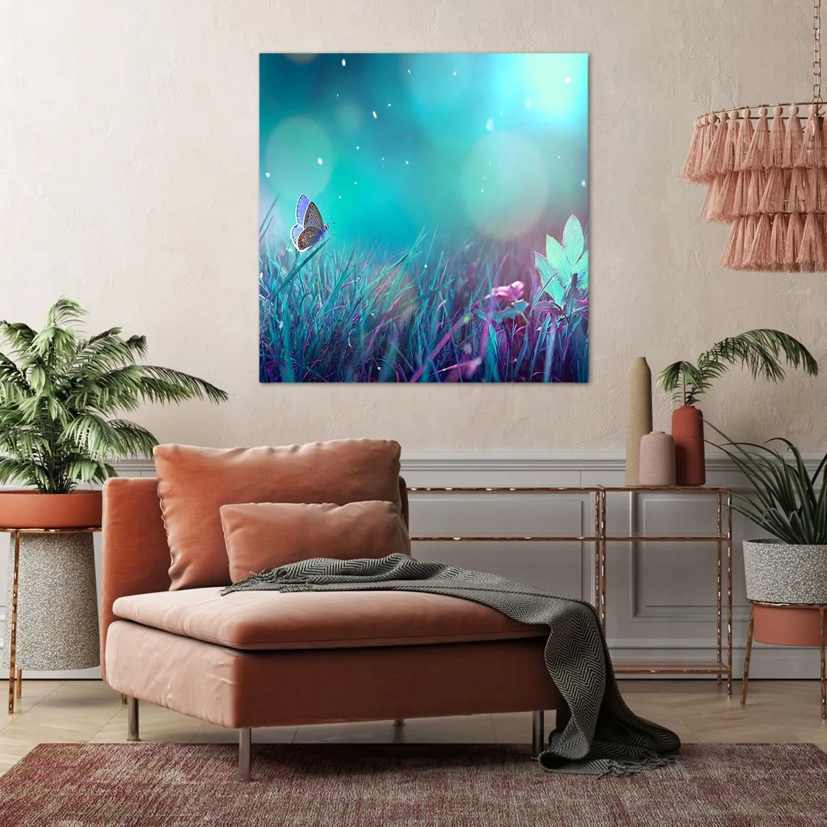 Canvas picture - Secret Life of a Meadow - 30x30 cm