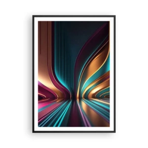 Poster in black frame - Architecture of Light - 70x100 cm