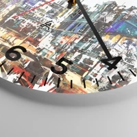 Clock face with numbers