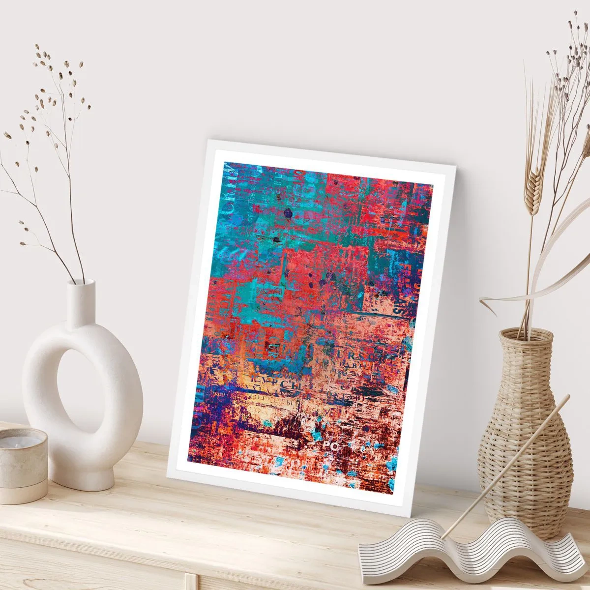 Poster in white frmae - Memory and Oblivion - 61x91 cm