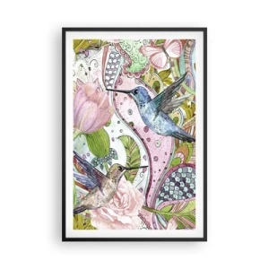 Poster in black frame - Entwined in the Vines - 61x91 cm