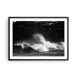 Poster in black frame - Challenge Accepted! - 70x50 cm