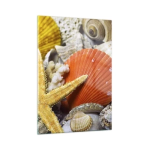 Glass picture - Treasures of the Ocean - 50x70 cm