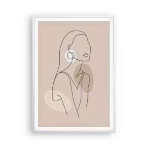 Poster in white frmae - Icon of Girlhood - 70x100 cm