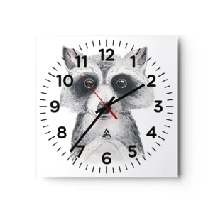 Wall clock - Clock on glass - Emotional Moment - 30x30 cm