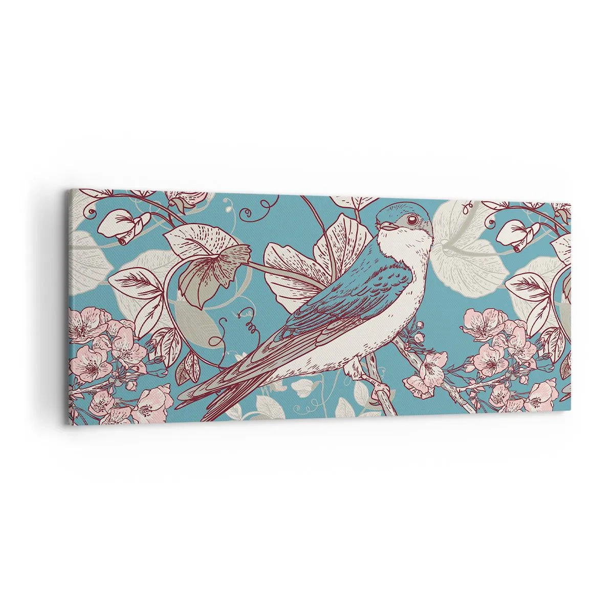 Canvas picture - In the Whitewood Chirps and Silvery - 120x50 cm