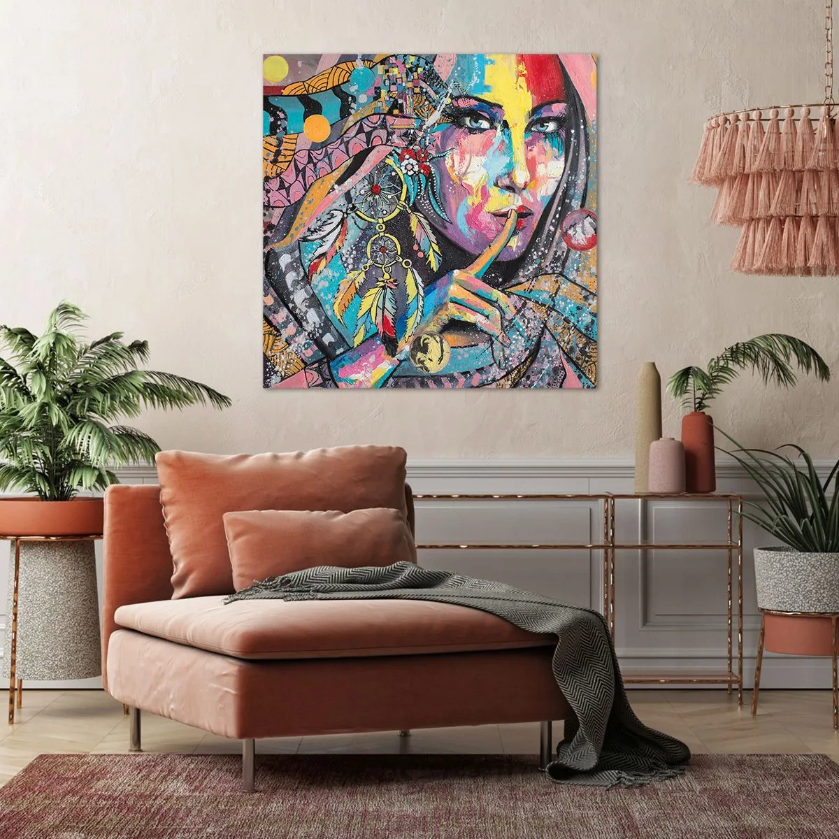 Canvas picture - Don't Talk Until You Understand - 50x50 cm