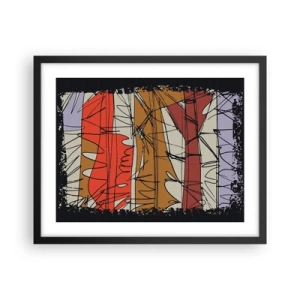 Poster in black frame - Spontaneous Composition - 50x40 cm