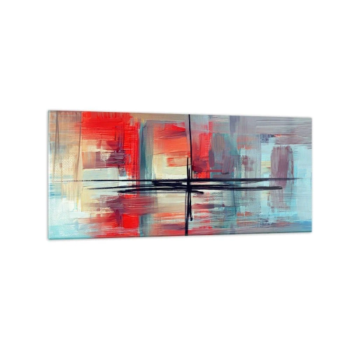 Glass picture - Landscape in a foreign Dimension - 120x50 cm