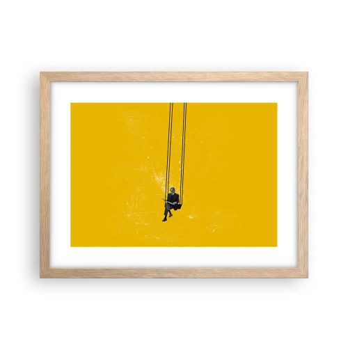 Poster in light oak frame - Day as a Any Other - 40x30 cm