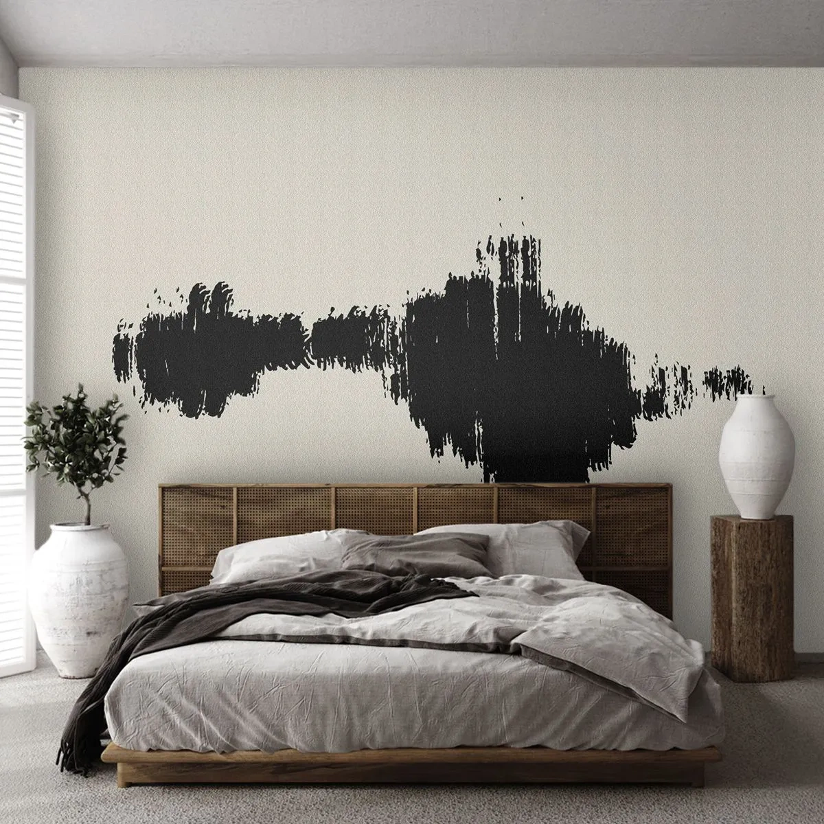 Photo Wallpaper Standard Eco - Vibrations of Imagination - Contemporary, Abstraction, Scandinavian - 350x256 cm