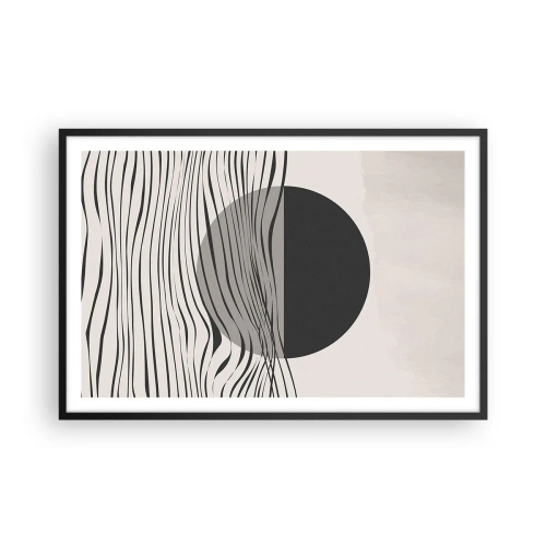 Poster in black frame - Half Composition - 91x61 cm