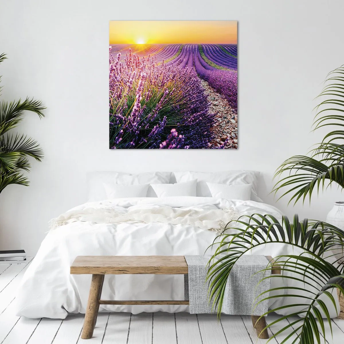 Canvas picture - Fragrant Field - 50x50 cm