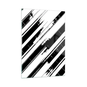 Glass picture - Intensive and Dynamic Composition - 50x70 cm