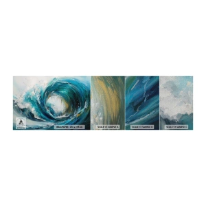 Photo Wallpaper Sample Premium Canvas - Sea Portal - Ocean, Wave, Piece - 100x30 cm