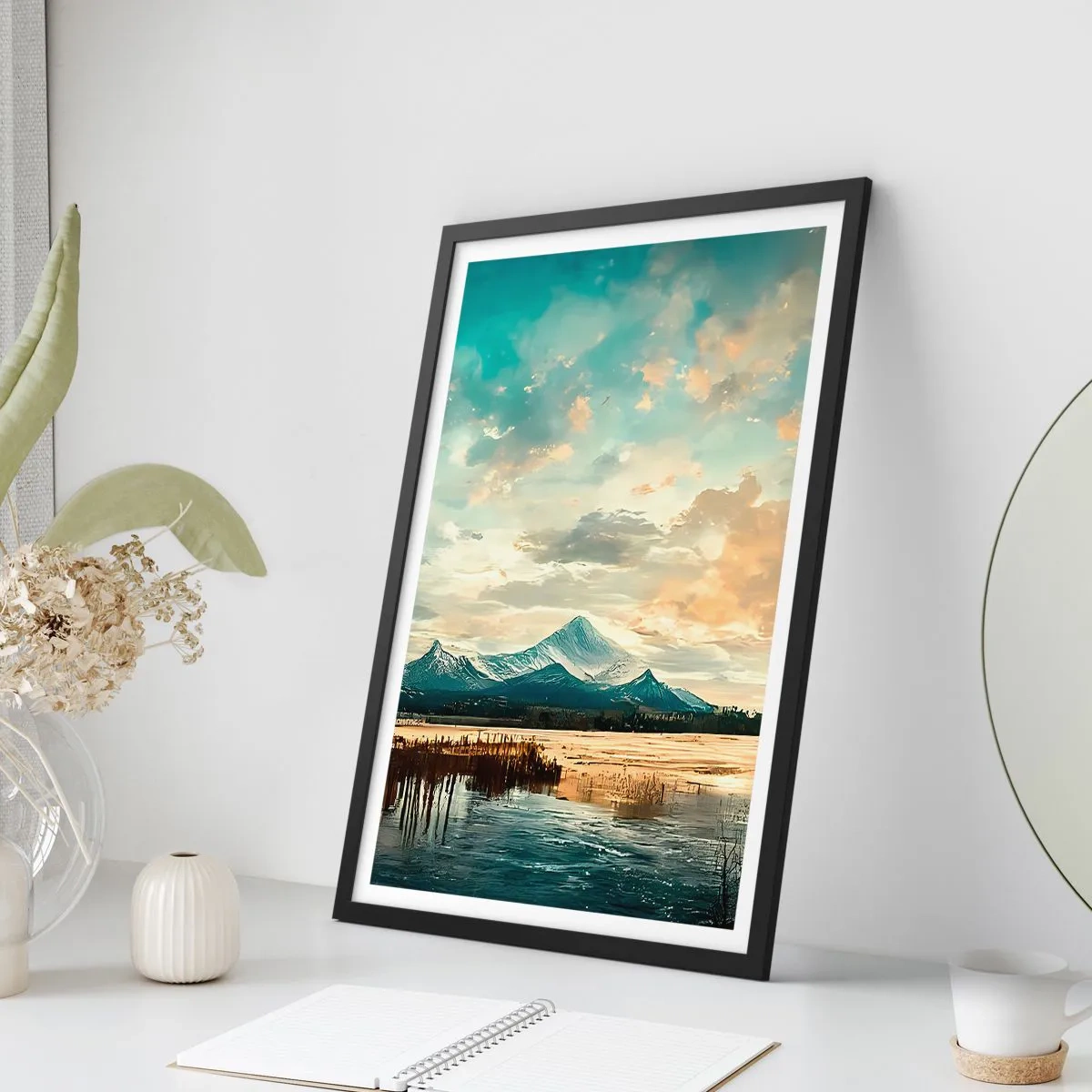 Poster in black frame - Under Heaven's Protection - 30x40 cm