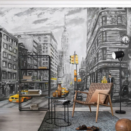 Photo Wallpaper Premium Canvas - New York Tale - City, New York, Architecture - 150x105 cm