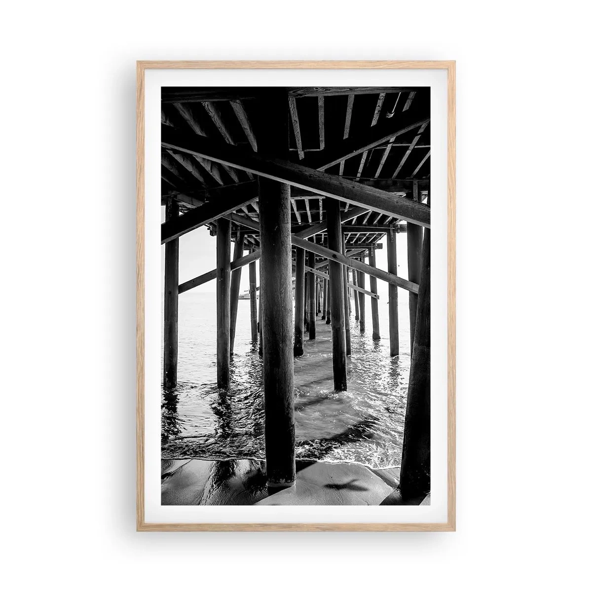 Poster in light oak frame - Beach Hideout - 61x91 cm
