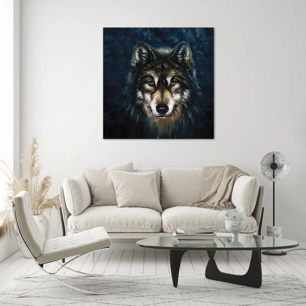 Glass picture - Alpha? And Omega - 40x40 cm