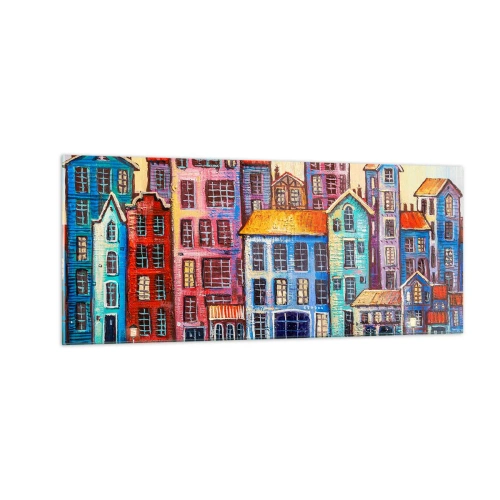 Glass picture - City Like From a Fairytale - 100x40 cm