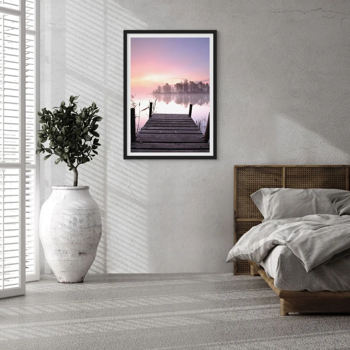 Poster in black frame - Out from a Lilac Fog… - 61x91 cm