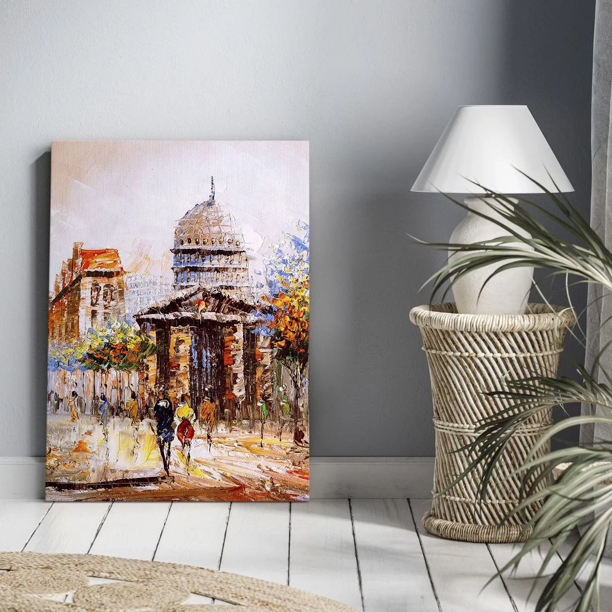 Canvas picture - Parisian Walk - 65x120 cm