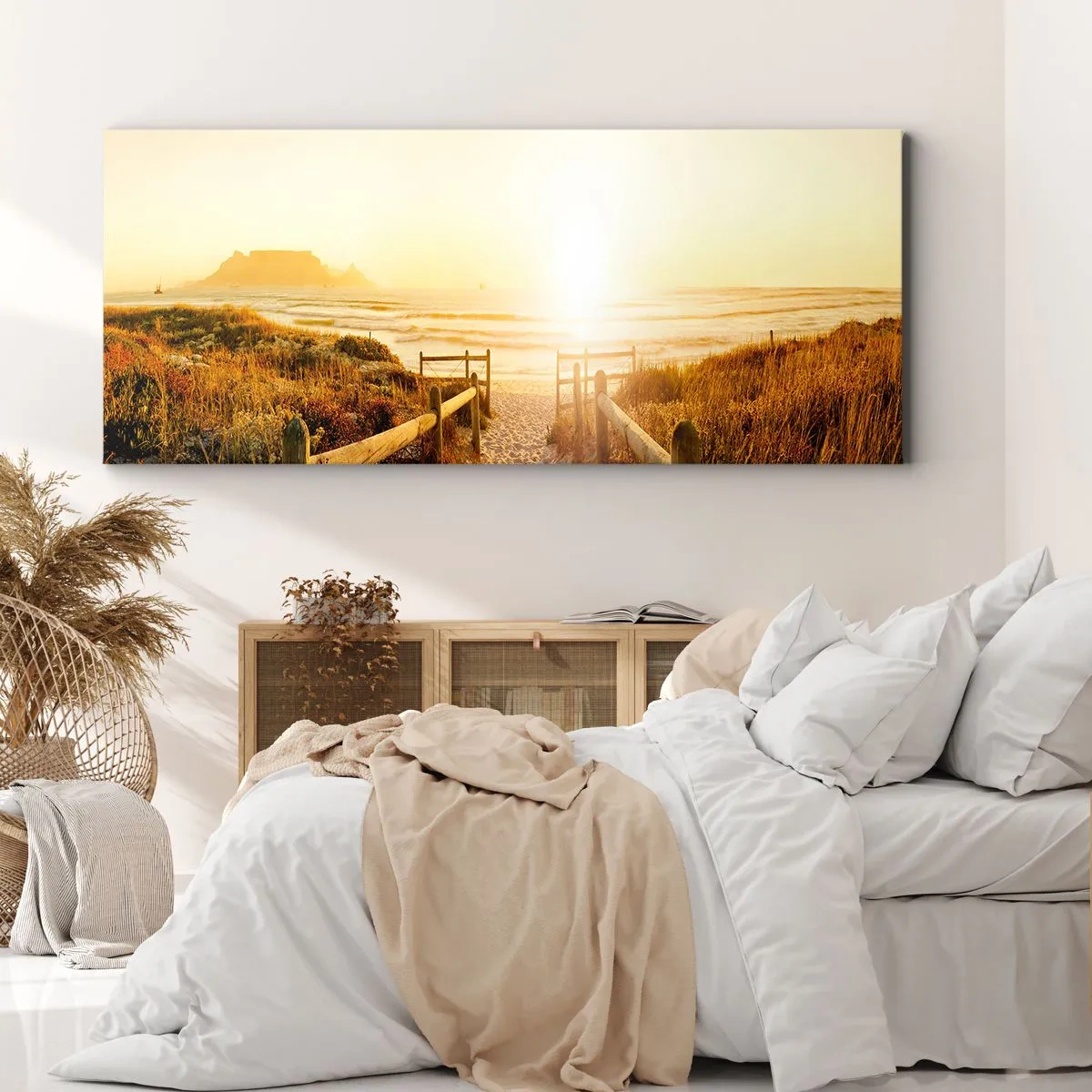 Canvas picture - Through the Dune, Towards the Sun - 90x30 cm