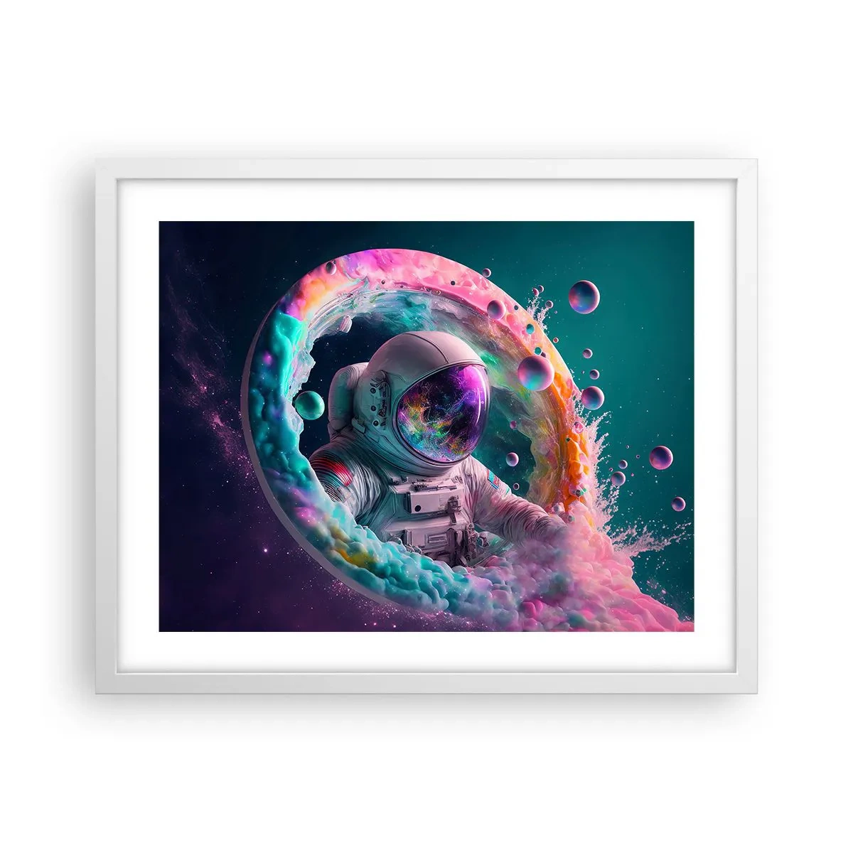 Poster in white frmae - Star Gate - 50x40 cm