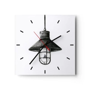 Wall clock - Clock on glass - Like In the Old Days… - 40x40 cm