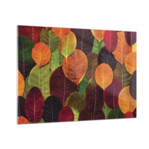 Glass picture - Autumn Mosaics - 100x70 cm