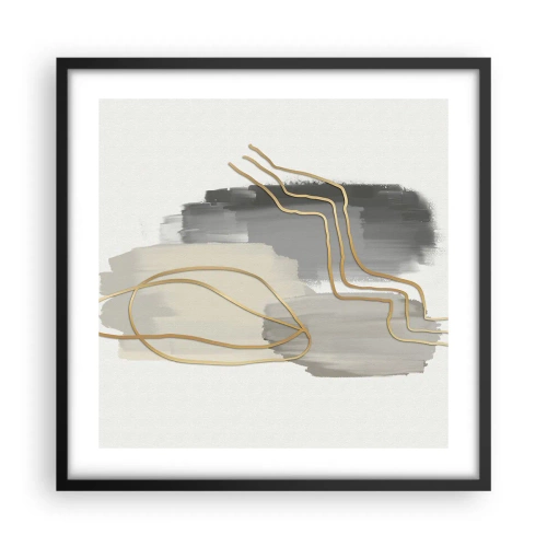 Poster in black frame - Persistance and Movement - 50x50 cm