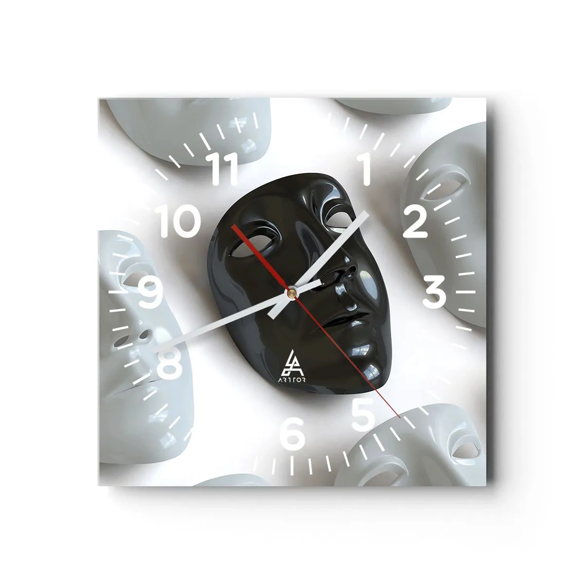 Wall clock - Clock on glass - How to Stand Out? - 40x40 cm