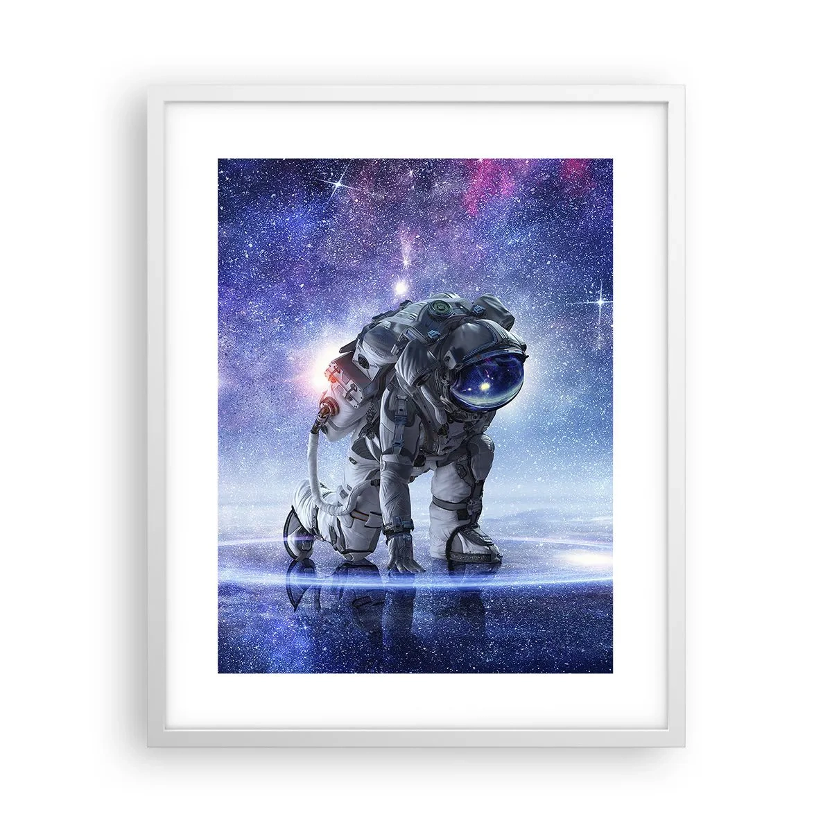 Poster in white frmae - Starry Night above Me - 40x50 cm