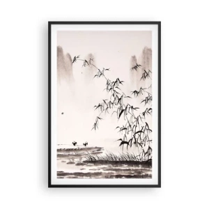 Poster in black frame - Quiet As a Rice Field - 61x91 cm