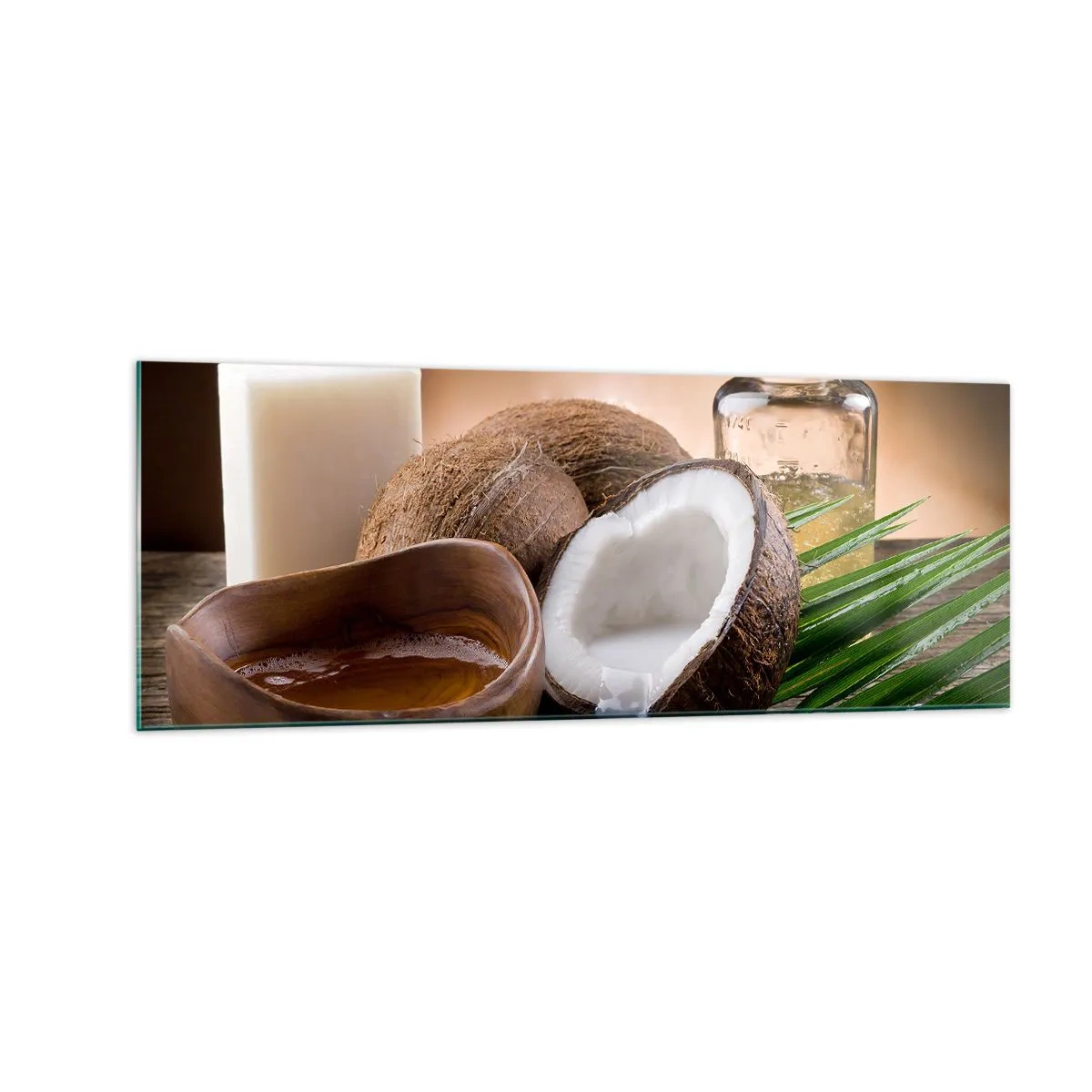 Glass picture - Health from Tropical Islands - 140x50 cm