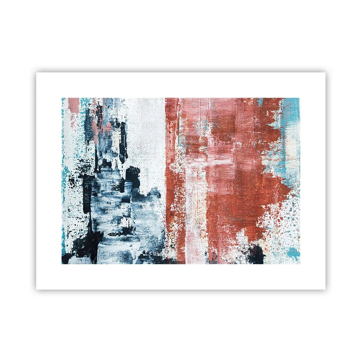 Poster - Abstract Fifty Fifty - 40x30 cm