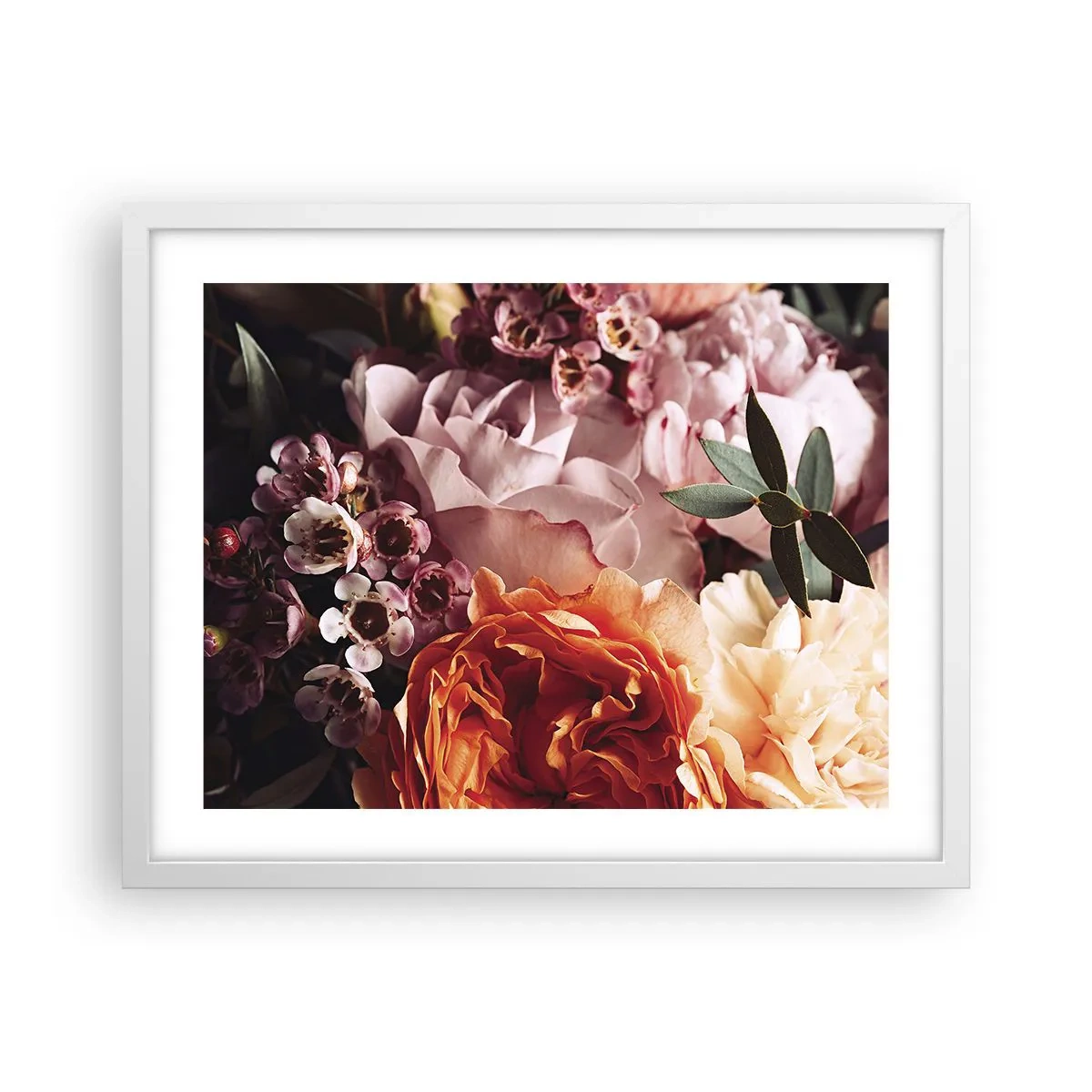 Poster in white frmae - Wrapped by Beauty - 50x40 cm