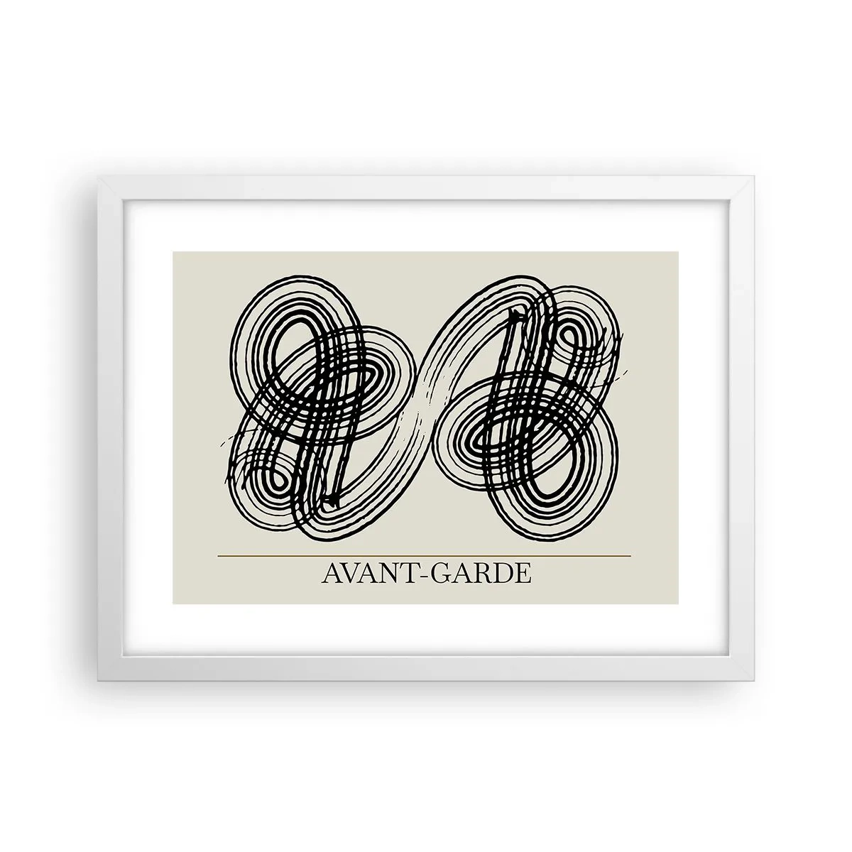 Poster in white frmae - Spontaneous Result - 40x30 cm