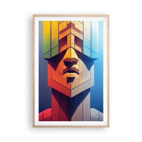 Poster in light oak frame - Man of Principles - 61x91 cm