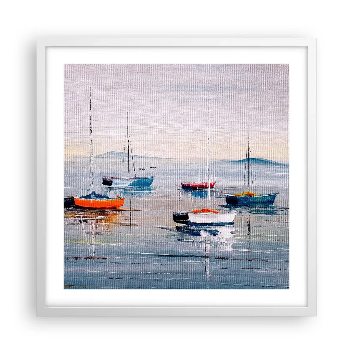 Poster in white frmae - Deserved Rest - 50x50 cm