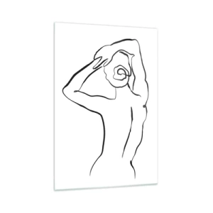 Glass picture - Nude in the Morning - 70x100 cm