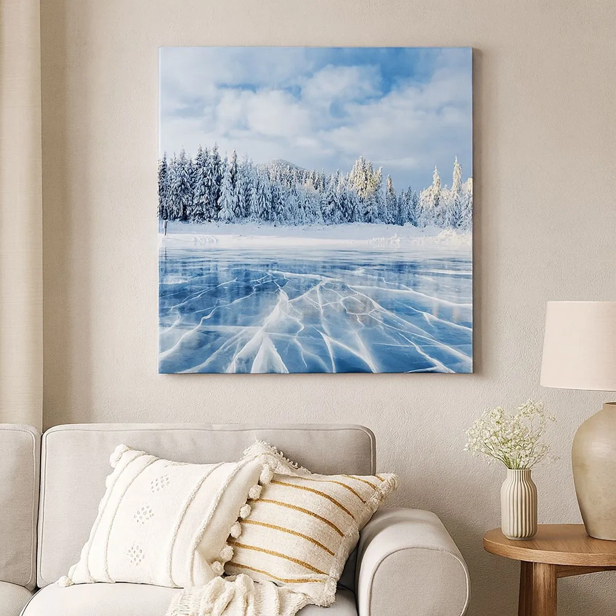 Canvas picture - Dazling and Crystalline View - 30x30 cm