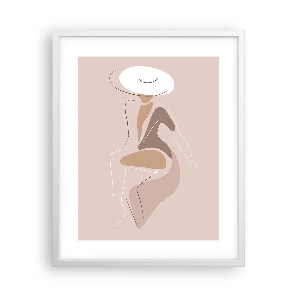Poster in white frmae - Being a Lady - 40x50 cm