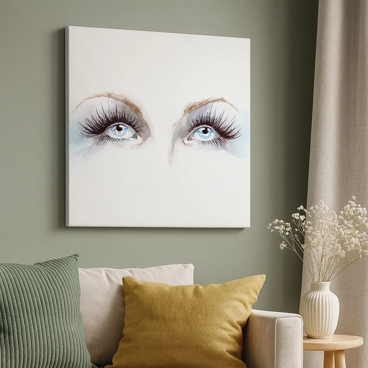 Canvas picture - Eyes ofaAn Angel? - 30x30 cm